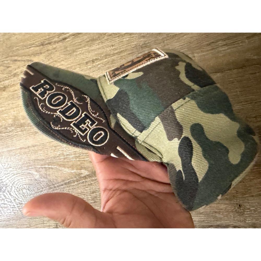Zion Cowboy Rodeo Camo Baseball Cap Adjustable Camouflage Western Hat Green